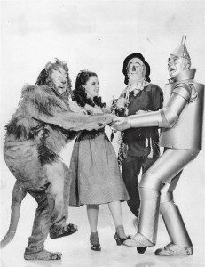 Wizard of oz characters in a picture -magical thinking for Strawman and Redemption Frauds