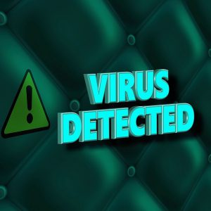 Internet Scams That Lock Your Computer a picture of the words-virus detected
